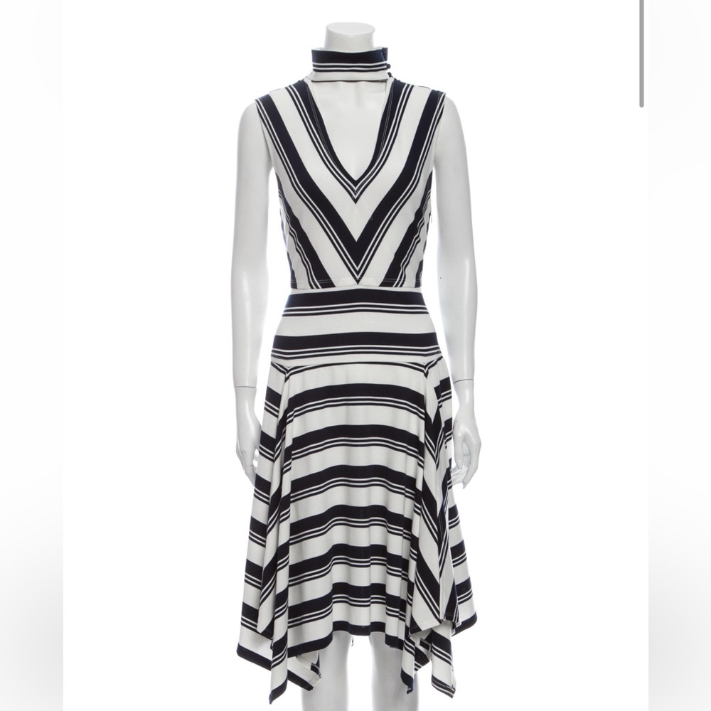 Derek Lam Crosby Striped Midi Dress, Size 10, NWOT